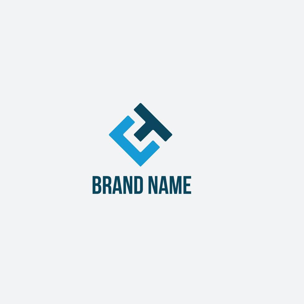 icono ut para el logotipo del monograma de las iniciales comerciales vector