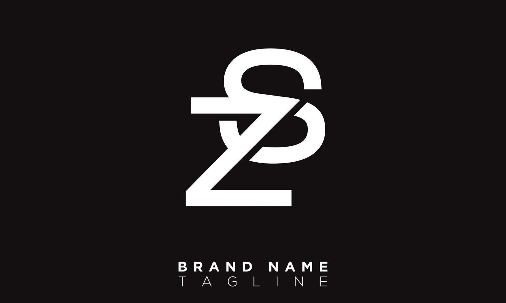 ZS Alphabet letters Initials Monogram logo SZ, Z and S vector