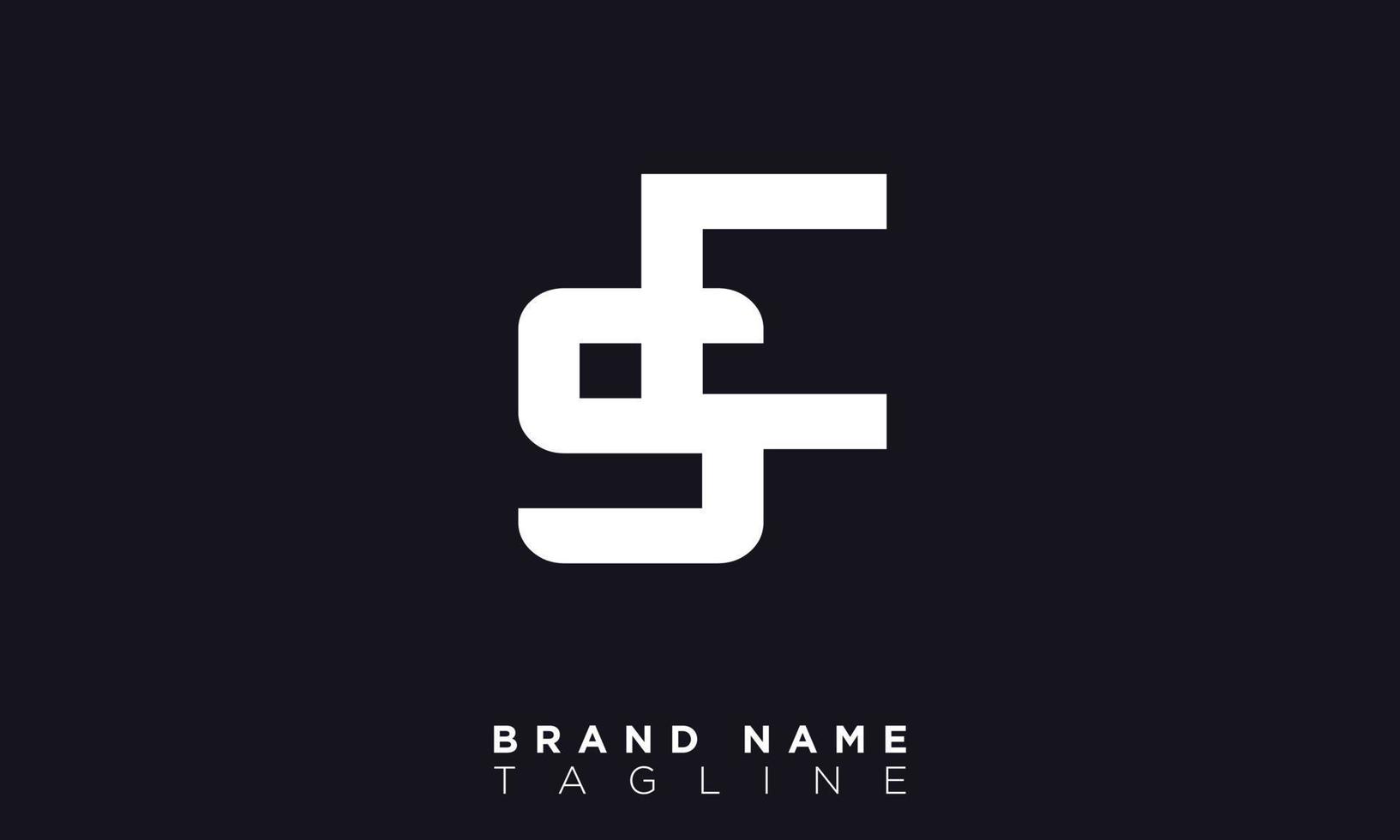 SE Alphabet letters Initials Monogram logo ES, S and E vector