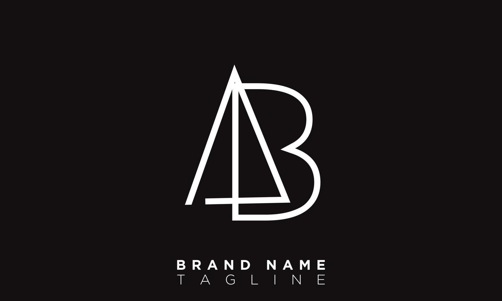 AB Alphabet letters Initials Monogram logo BA, A and B vector
