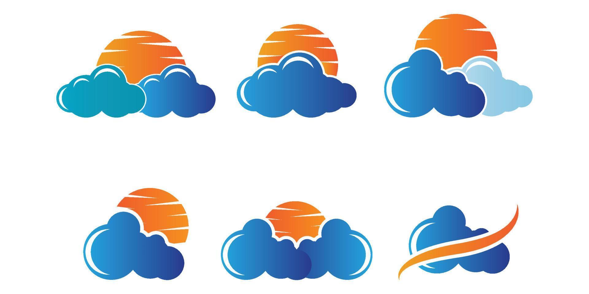 Cloud template vector