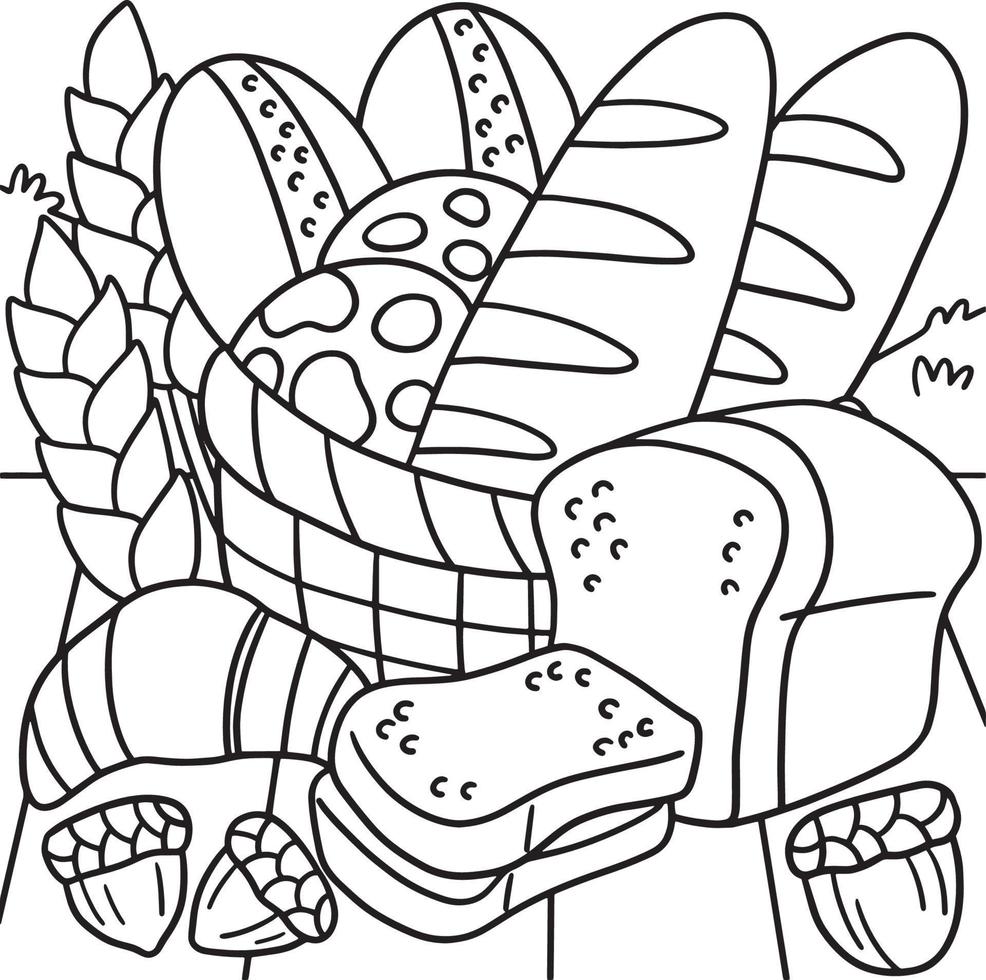 pan horneado de acción de gracias página para colorear para niños 8208978 Vector en Vecteezy pan horneado de acción de gracias página para colorear para niños 8208978 Vector en Vecteezy