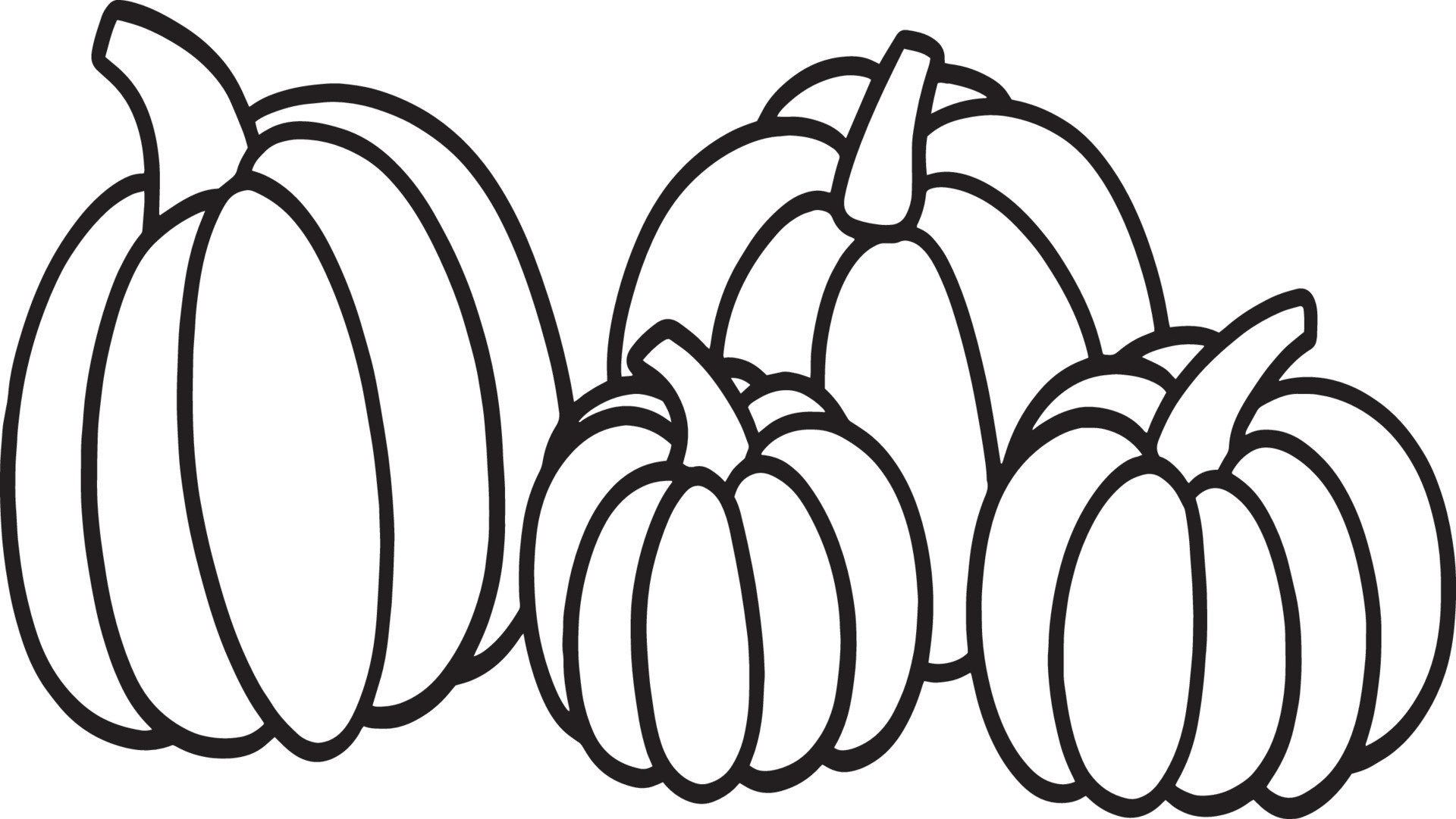 thanksgiving-pumpkins-isolated-coloring-page-for-kids-8209019-vector