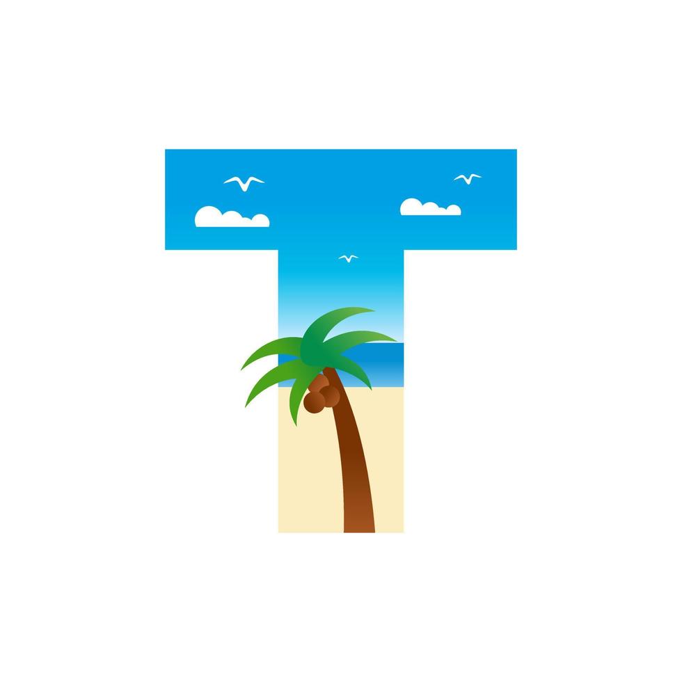 playa inicial t vector