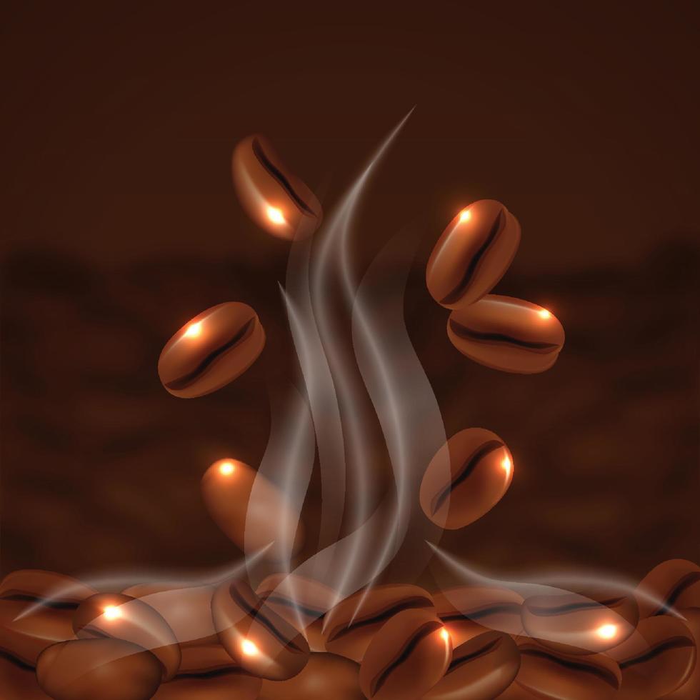 Realistic Coffee Beans vector