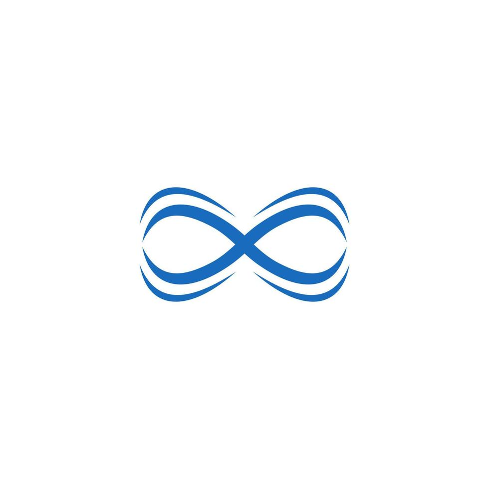Infinity symbol limitless logo design vector template