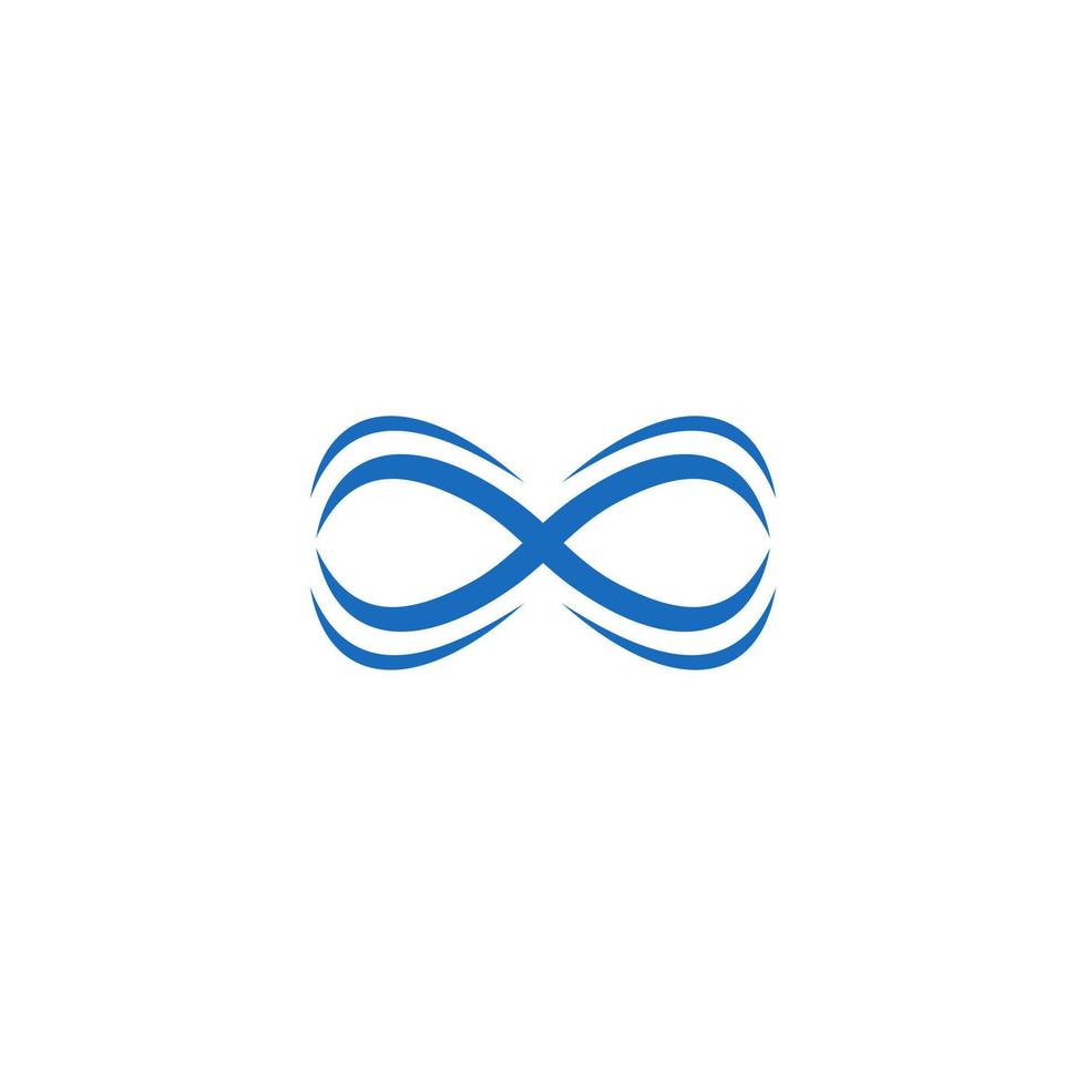 Infinity symbol limitless logo design vector template