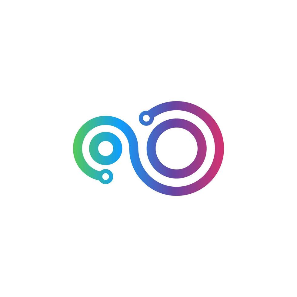 Infinity symbol limitless logo design vector template