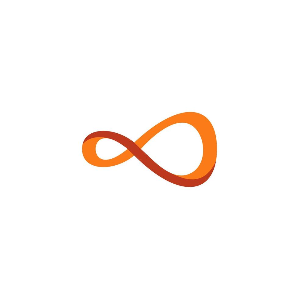 símbolo de infinito plantilla de vector de diseño de logotipo ilimitado