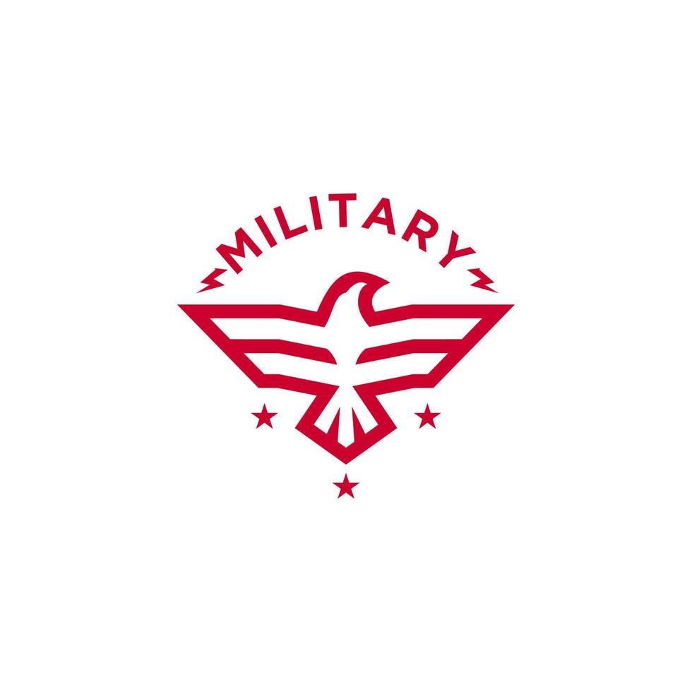 Army and military logo design vector
