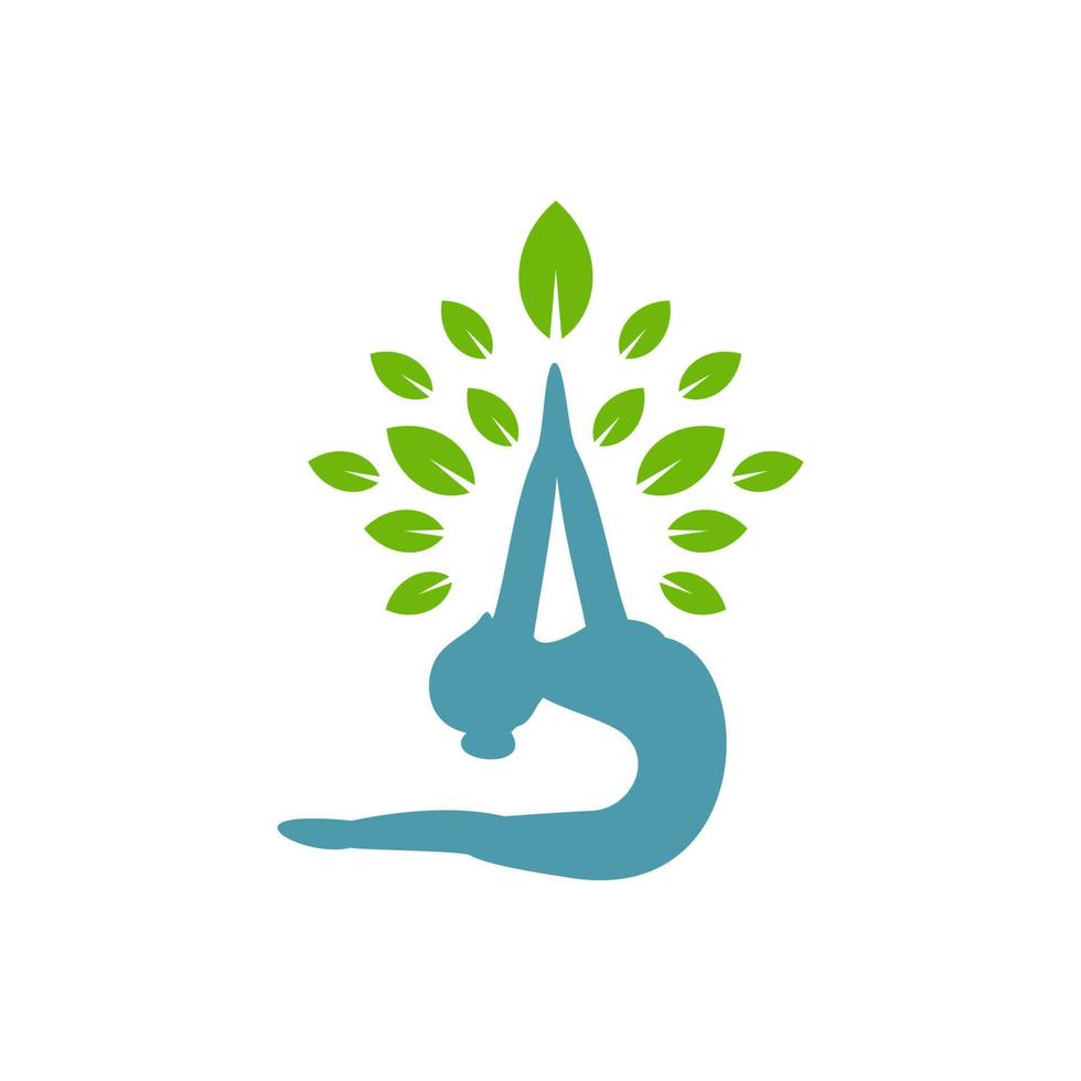 plantilla de vector de logotipo de yoga