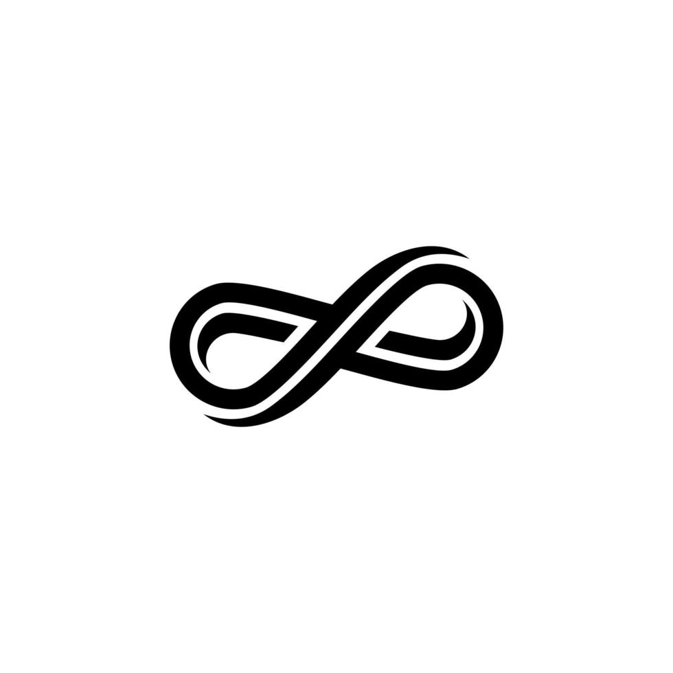 Infinity symbol limitless logo design vector template