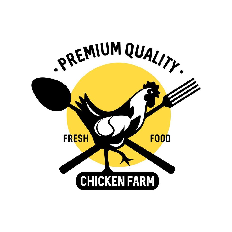 Chicken Farm Logo Vector Template