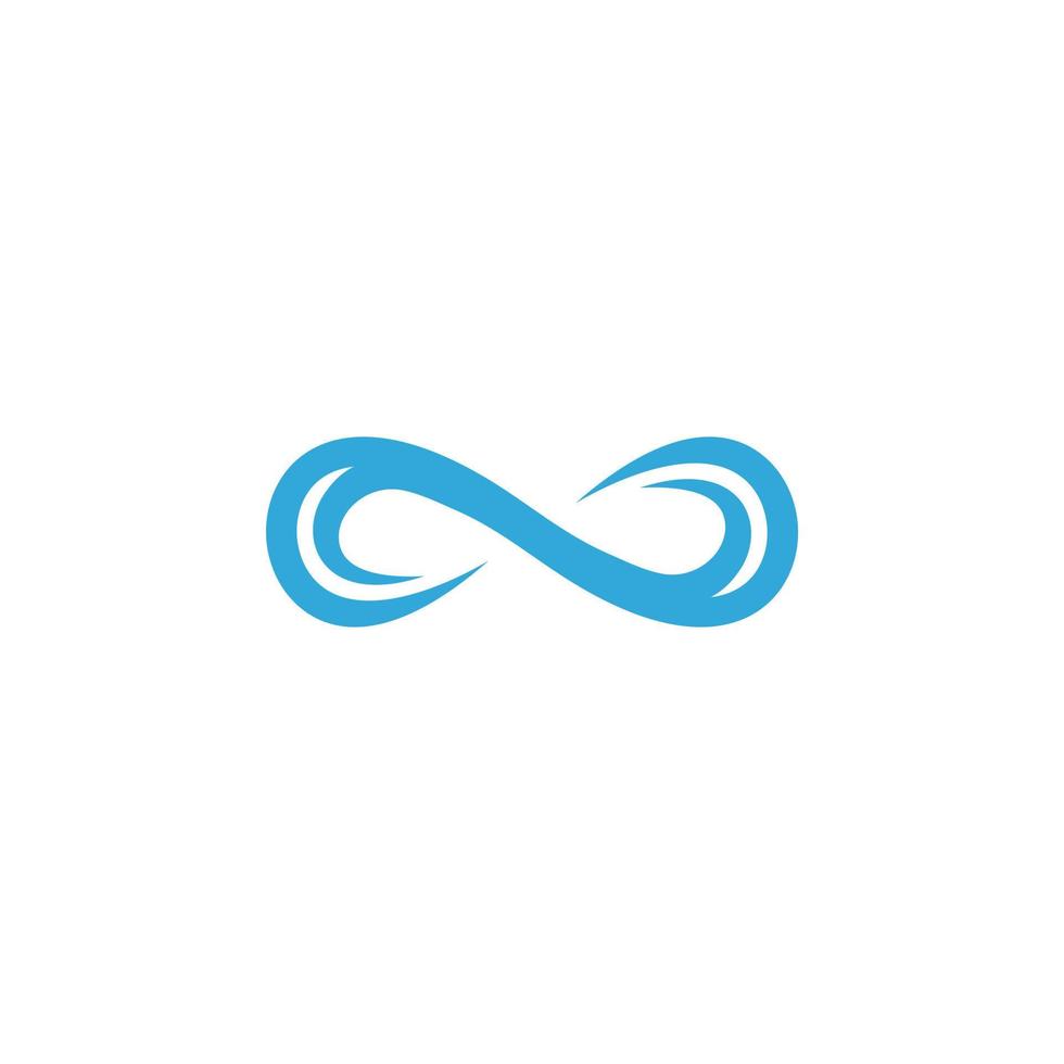 Infinity symbol limitless logo design vector template