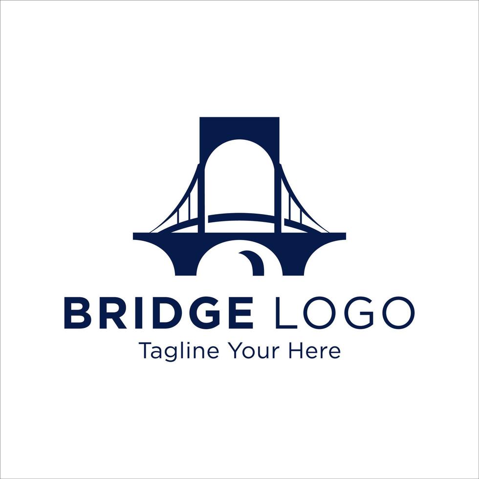 Bridge Logo Design Vector Icon Template