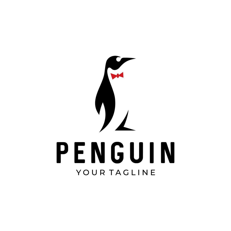 pingüino vector logo icono símbolo diseño