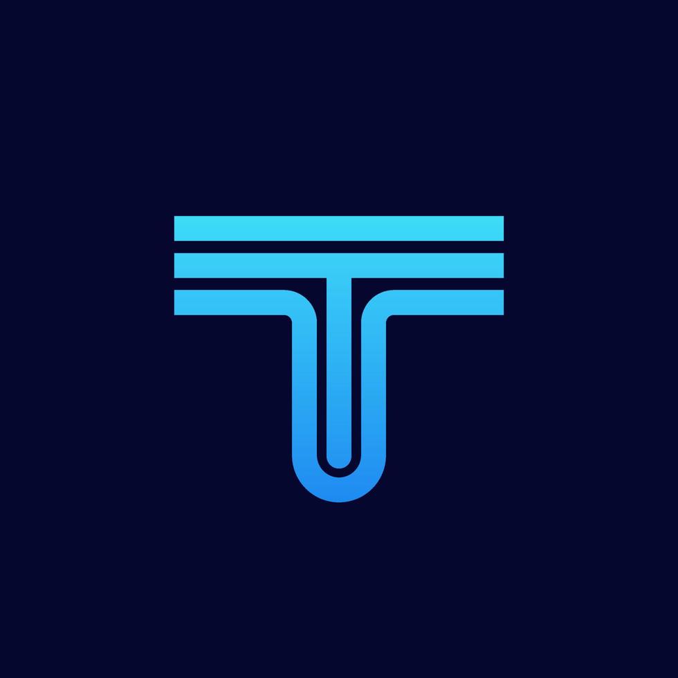 Letter T logo icon design template elements. vector illustration