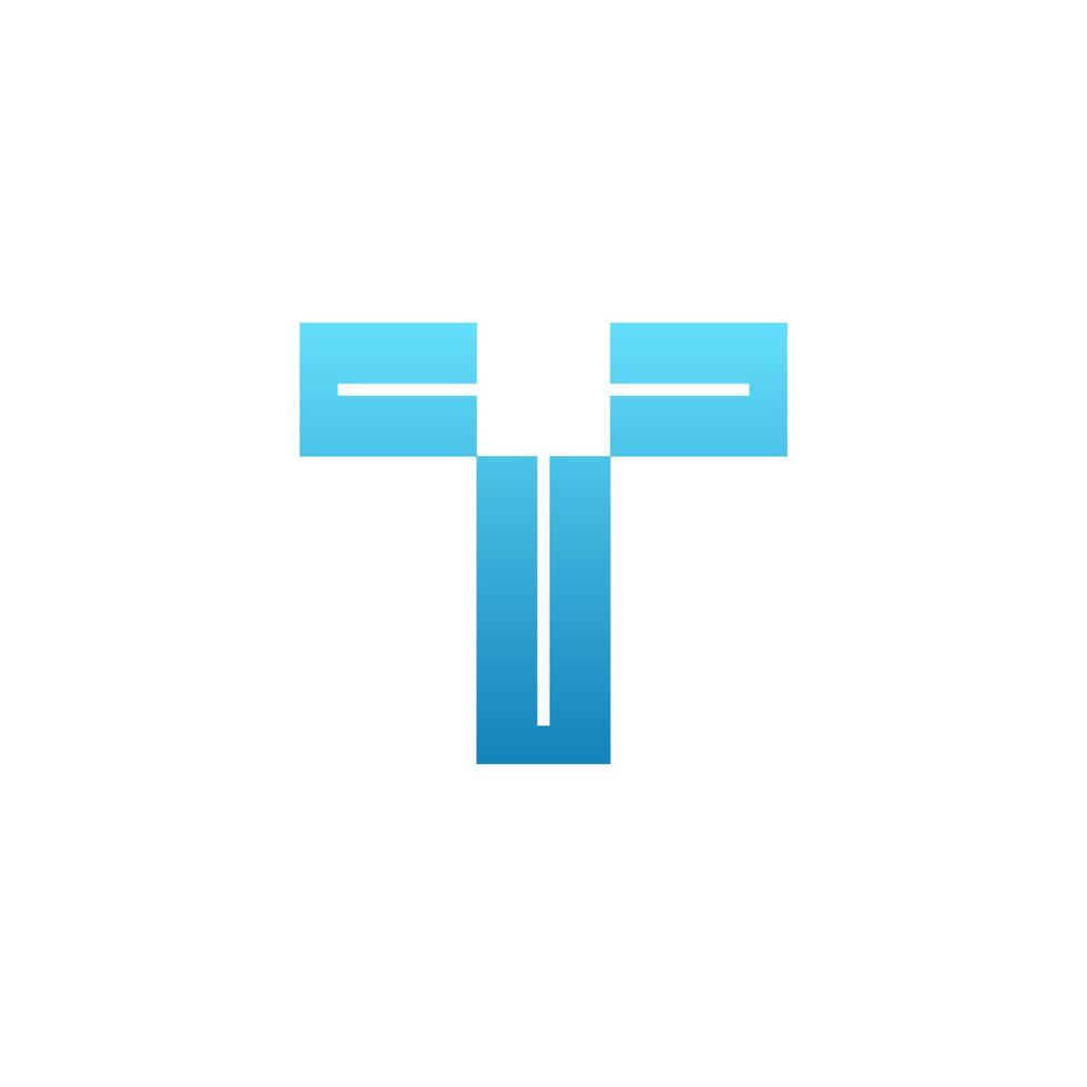 Letter T logo icon design template elements. vector illustration