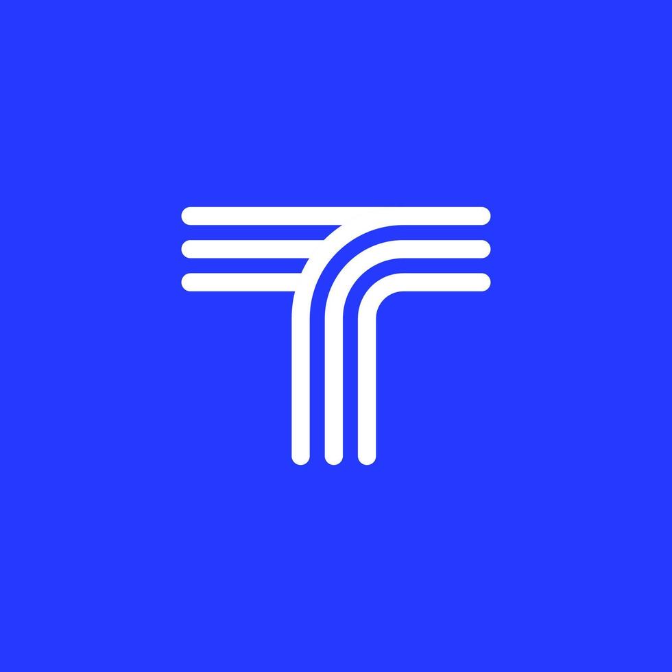 Letter T logo icon design template elements. vector illustration