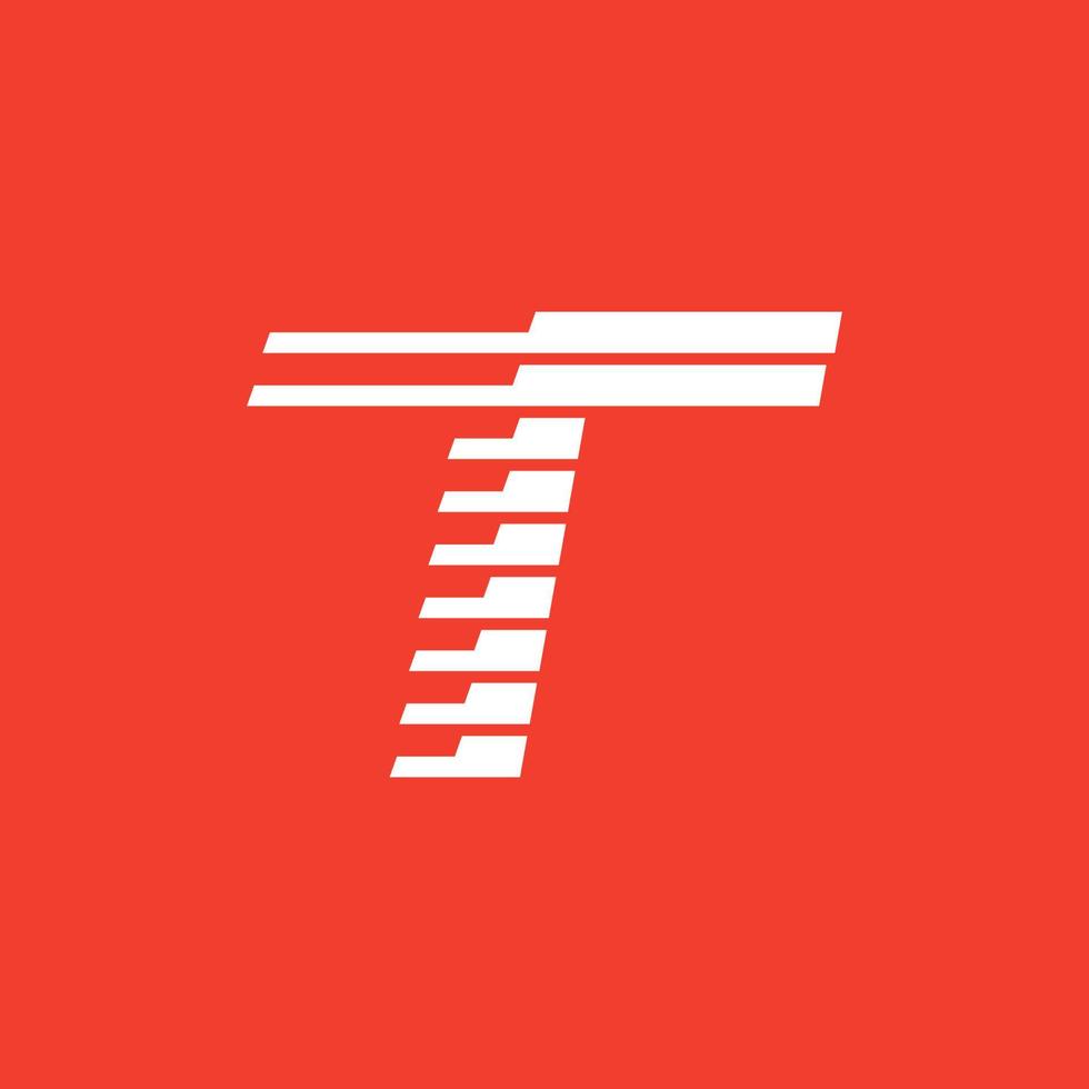 elementos de plantilla de diseño de icono de logotipo de letra t. ilustración vectorial vector