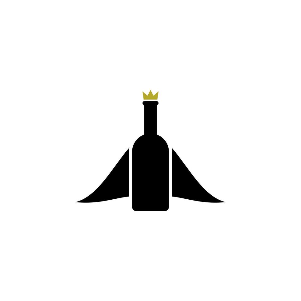 plantilla de vector de diseño de logotipo de vino