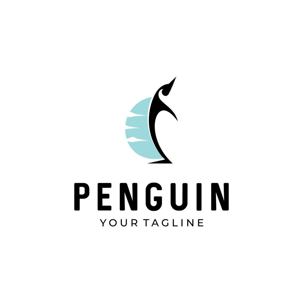 pingüino vector logo icono símbolo diseño