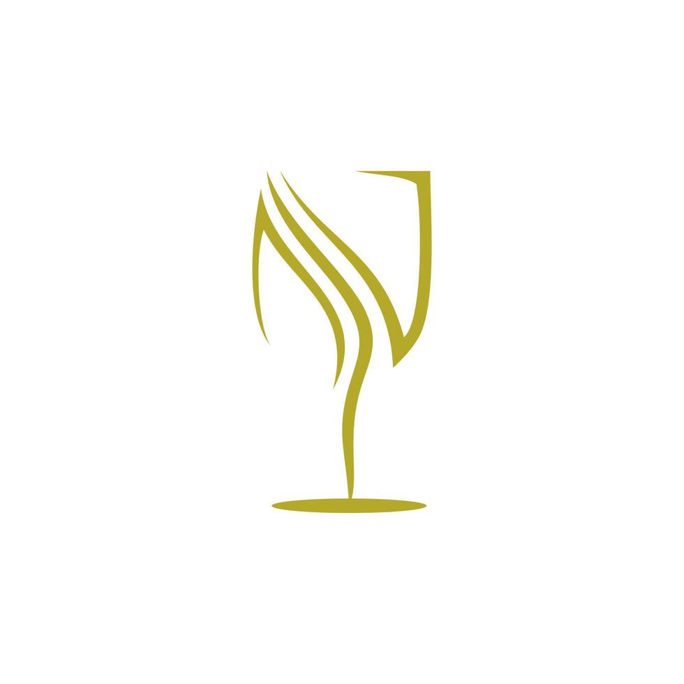 plantilla de vector de diseño de logotipo de vino