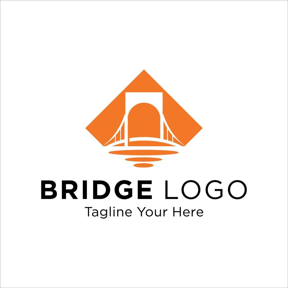 Bridge Logo Design Vector Icon Template