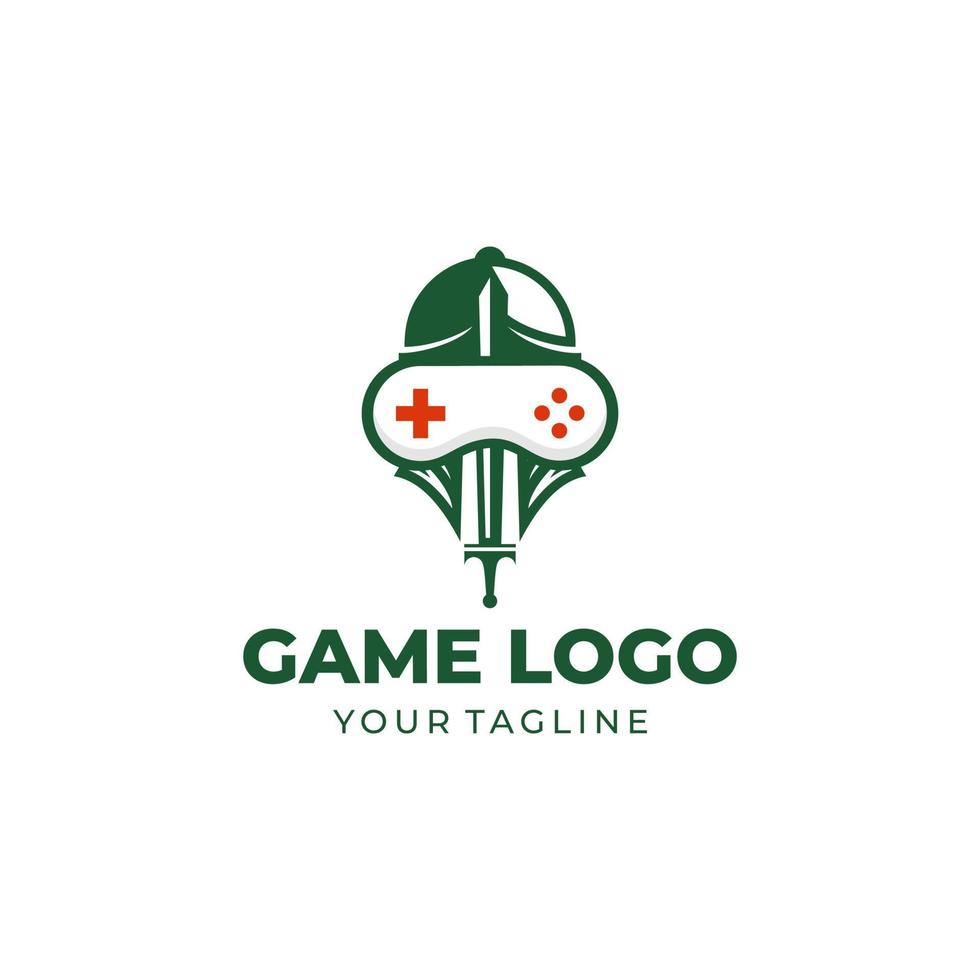Game Console Logo Design Vector Template