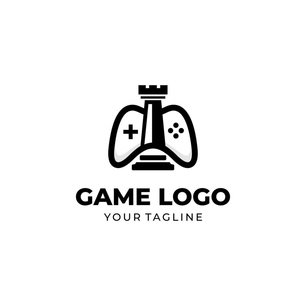 Game Console Logo Design Vector Template