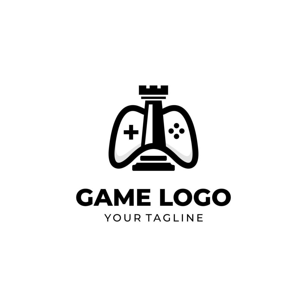 plantilla de vector de diseño de logotipo de consola de juegos