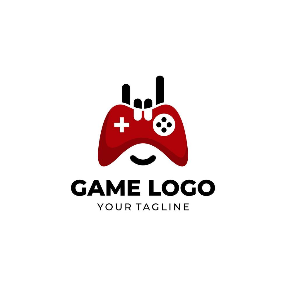 plantilla de vector de diseño de logotipo de consola de juegos