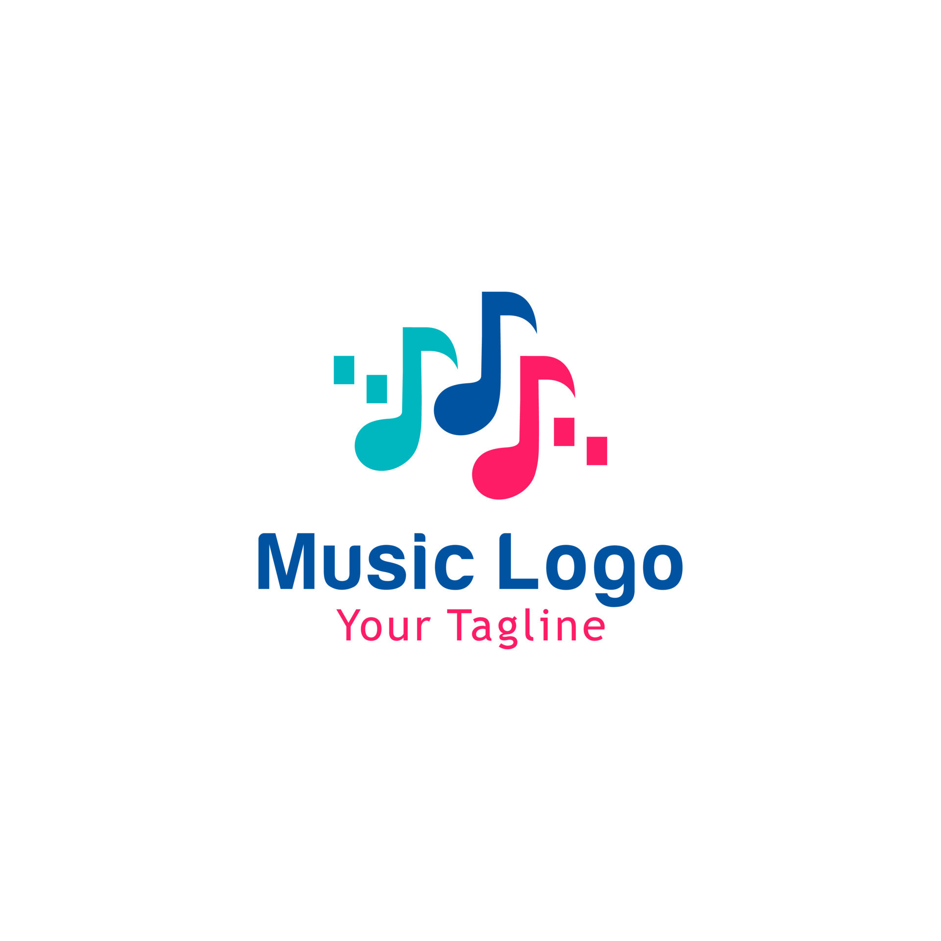 Music Logo Template Design Vector Illustration 8210003 Vector Art at ...