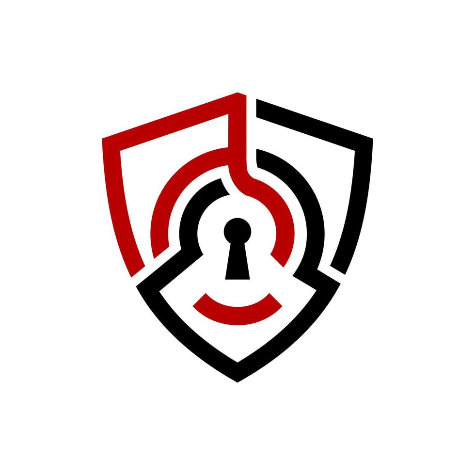 Abstract Shield Security Logo Template vector