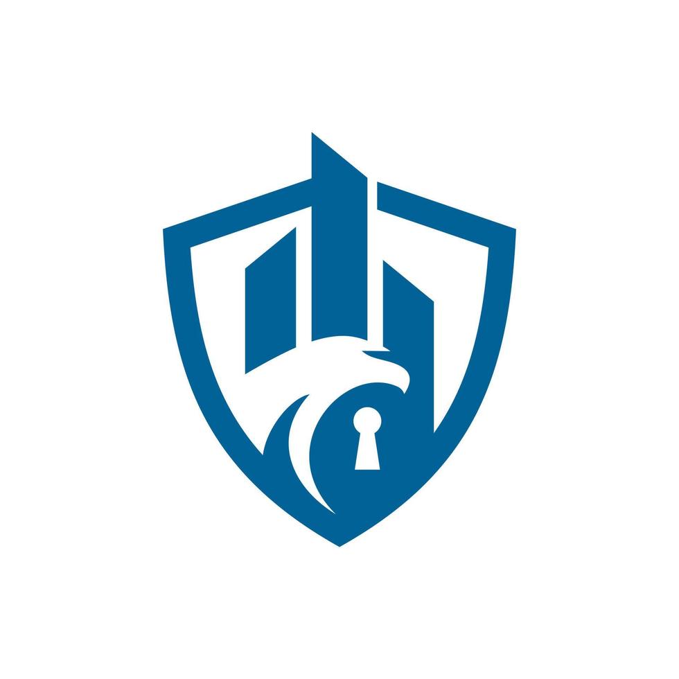plantilla de logotipo de seguridad de escudo abstracto vector