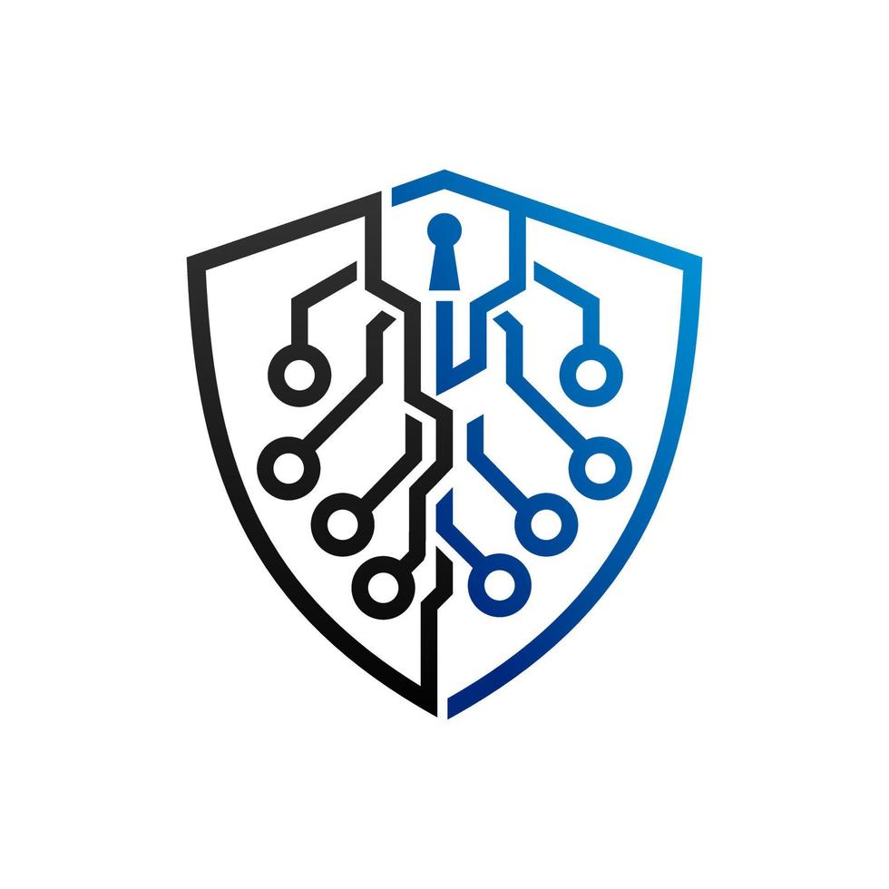 Abstract Shield Security Logo Template vector