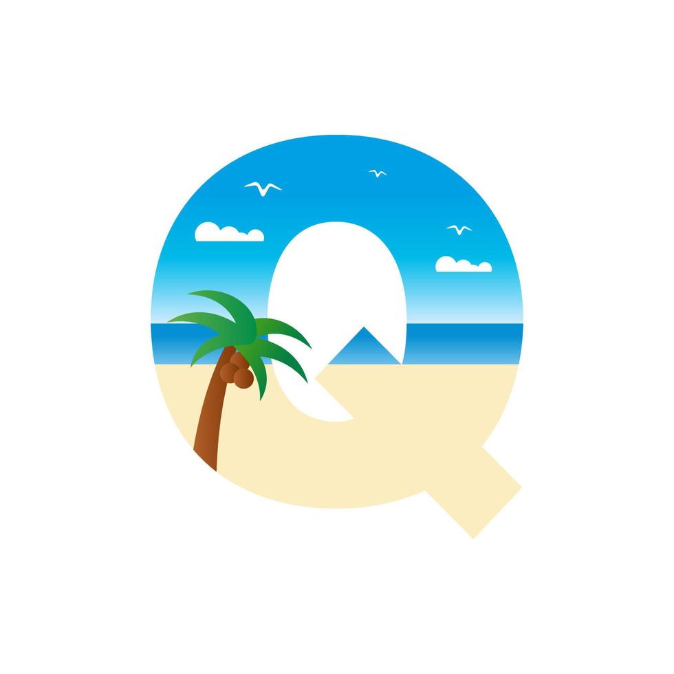Initial Q Beach vector