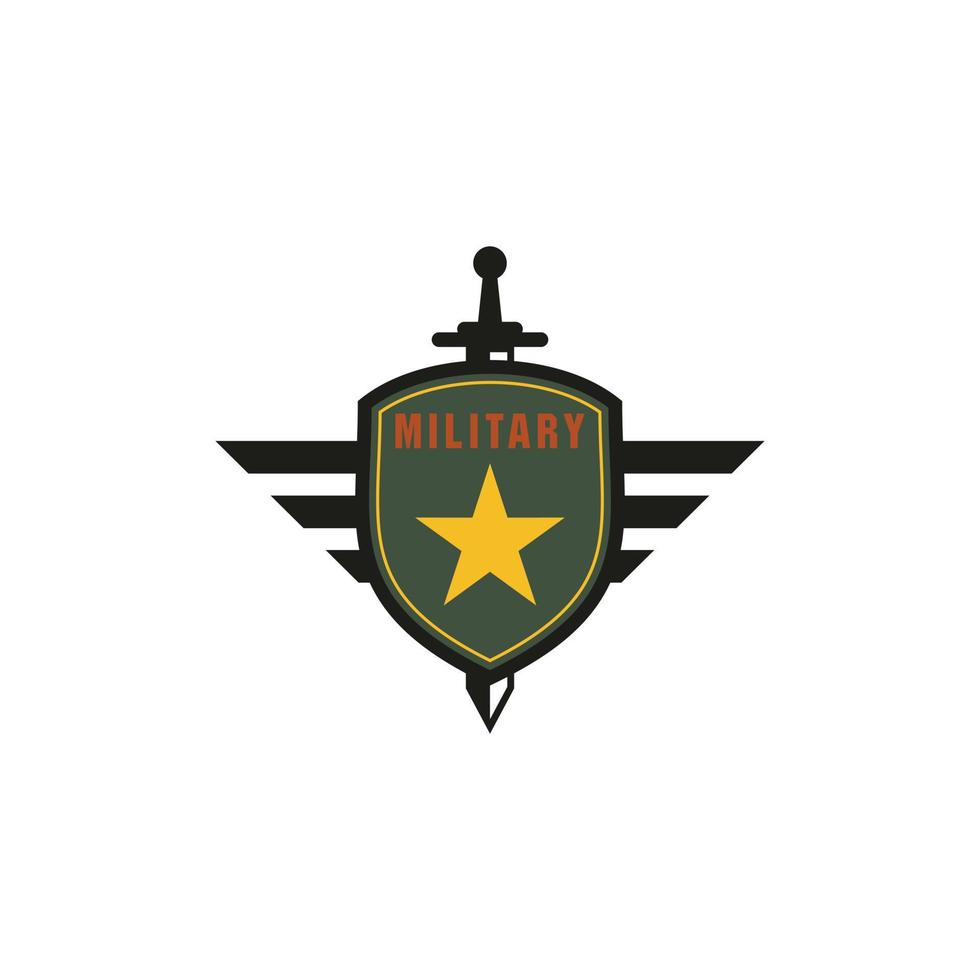 logotipos militares insignias símbolos del ejército stock vector