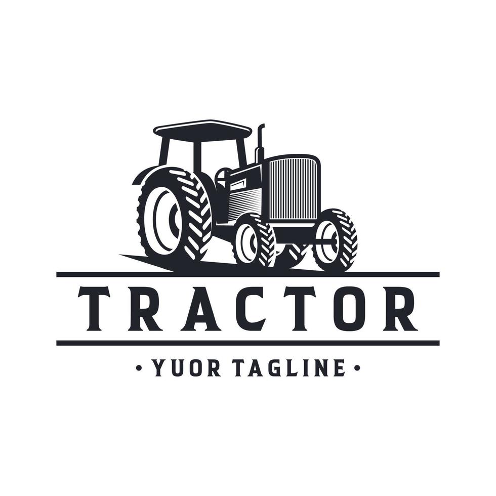 Tractor Farm Logo Vector Template