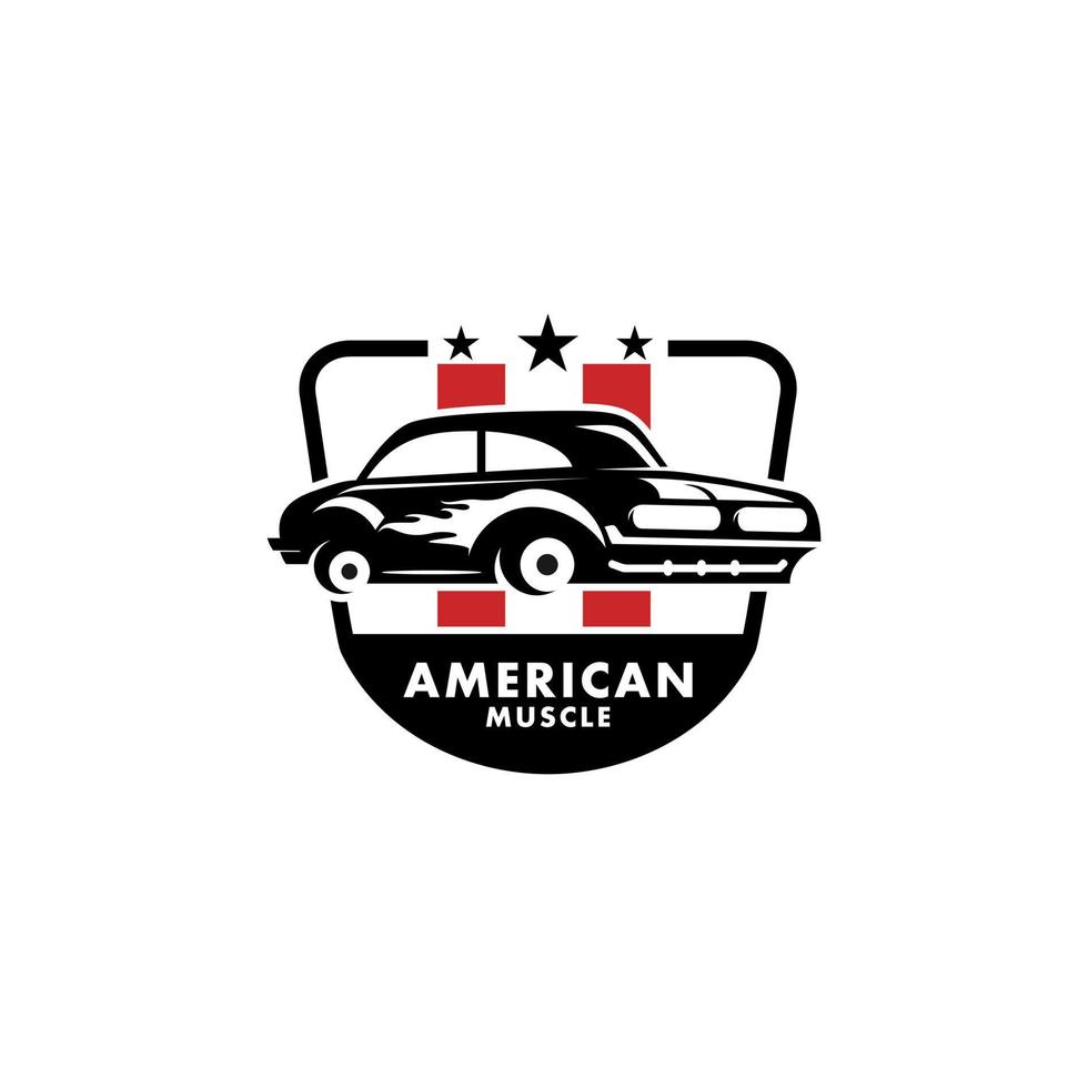 Retro Car Logo Design Template Vector