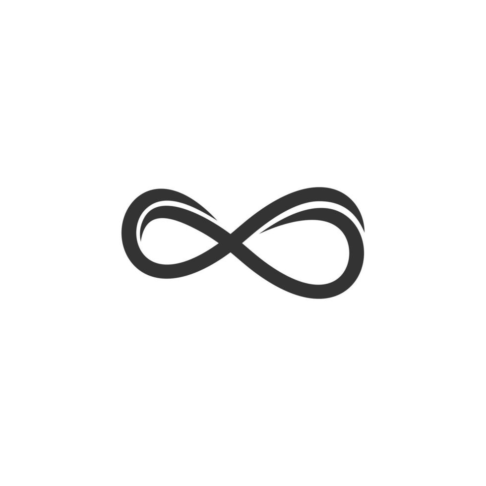 Infinity symbol limitless logo design vector template