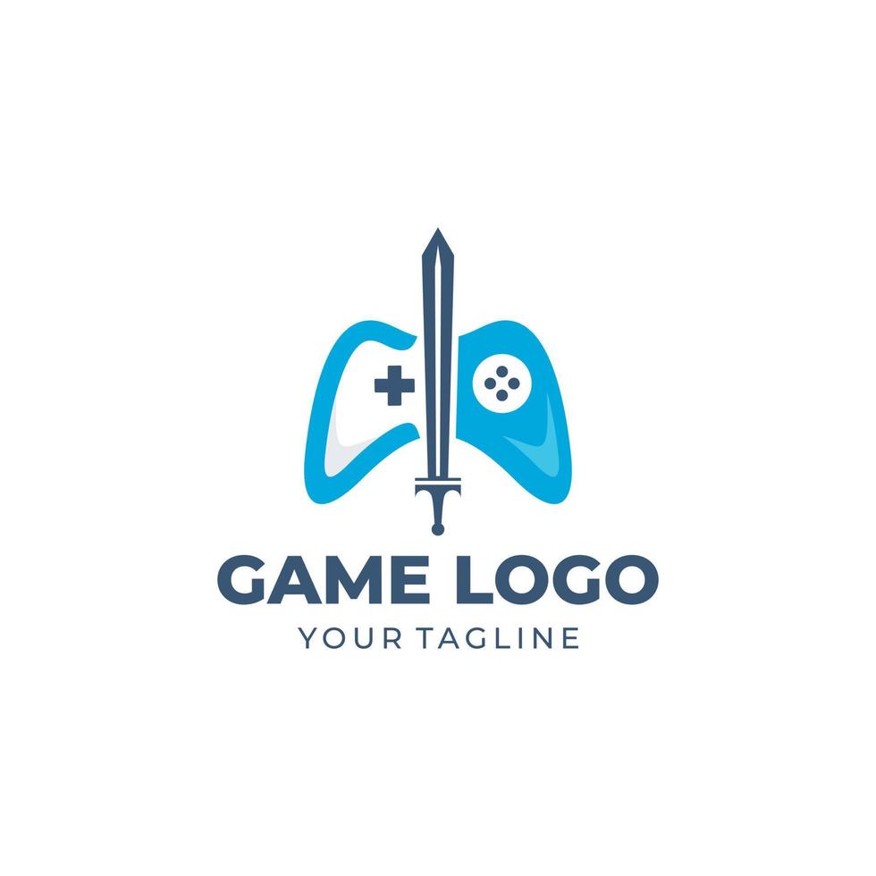 plantilla de vector de diseño de logotipo de consola de juegos