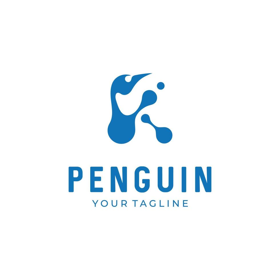 pingüino vector logo icono símbolo diseño