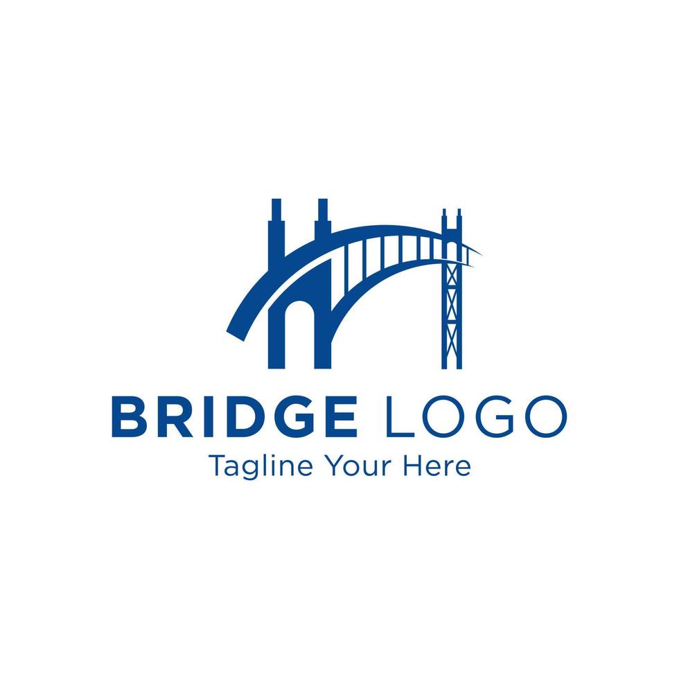 Bridge Logo Design Vector Icon Template