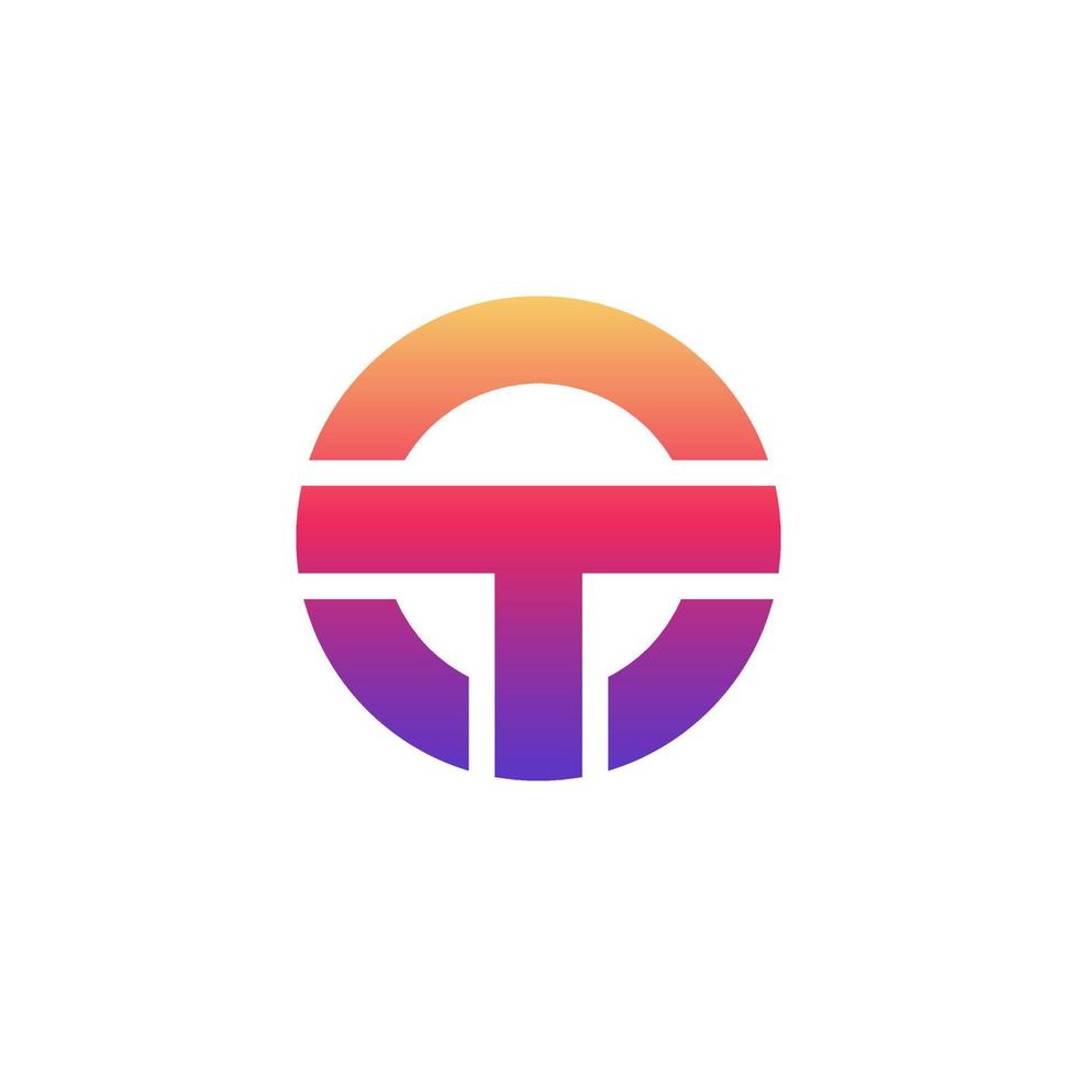 Letter T logo icon design template elements. vector illustration