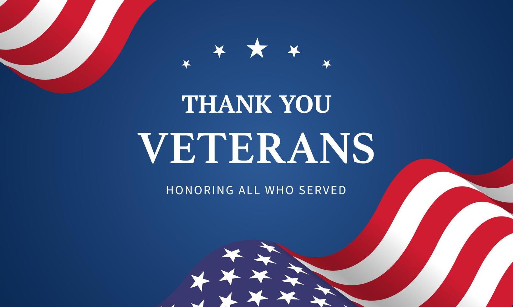 veterans day, November 11, honoring all who served, posters, modern design vector illustration