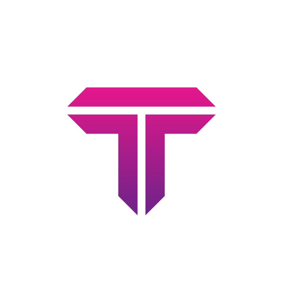 Letter T logo icon design template elements. vector illustration
