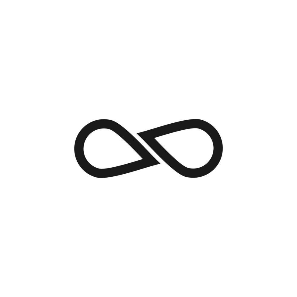 Infinity symbol limitless logo design vector template