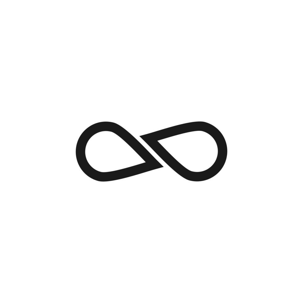 Infinity symbol limitless logo design vector template