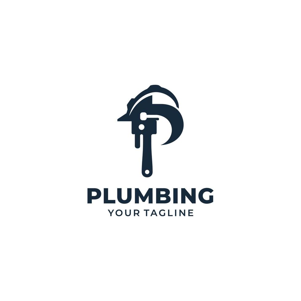 Plumbing Service Logo Design Vector Template